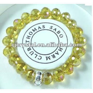 Topaz Round bead bracelet